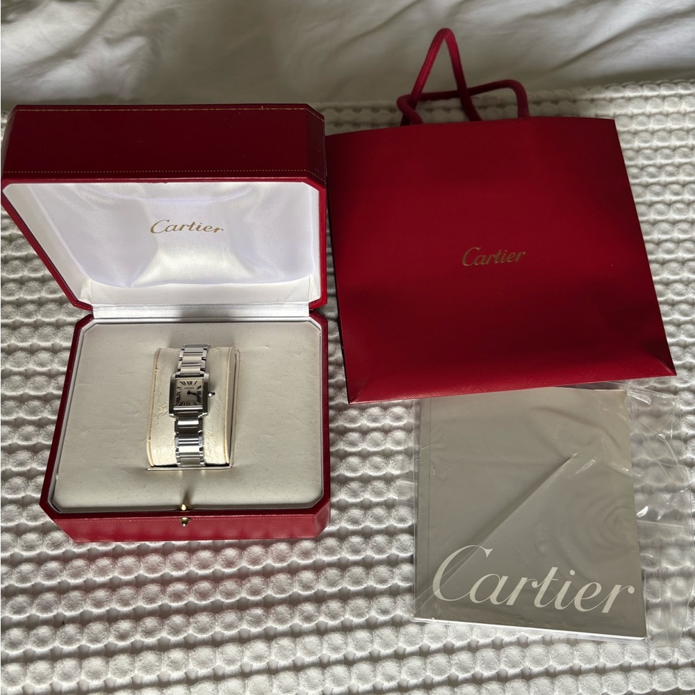 Authentic Cartier Tank Française Watch – Small Size (Women’s) – Stainless Steel